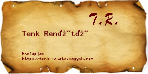 Tenk Renátó névjegykártya
