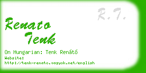 renato tenk business card