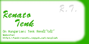 renato tenk business card